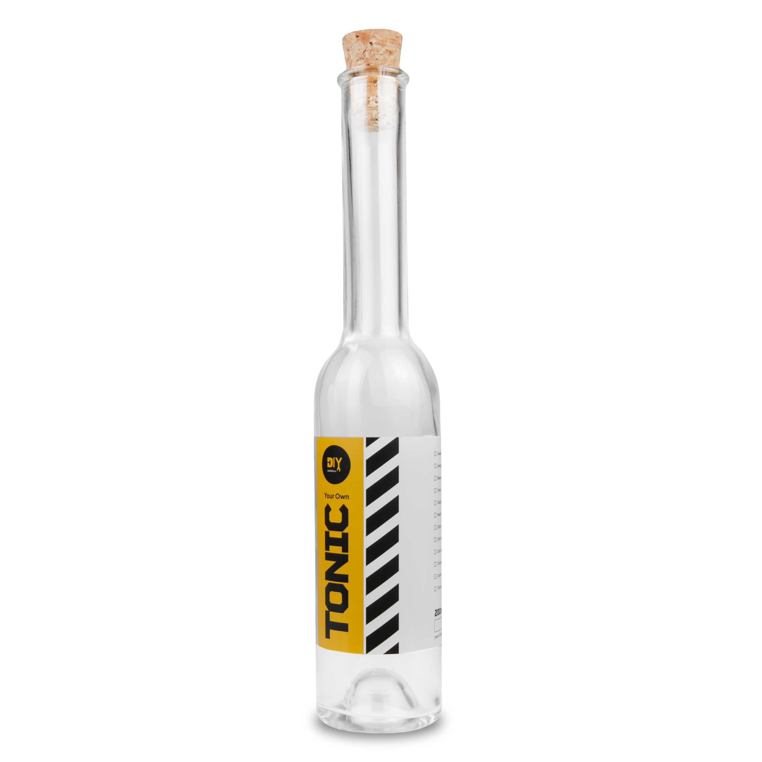 TONIC GLASFLASCHE 200 ML MIT ETIKETT