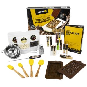 SET ZUM SELBERMACHEN VON SCHOKOLADE FÜR KINDER UND ERWACHSENE
