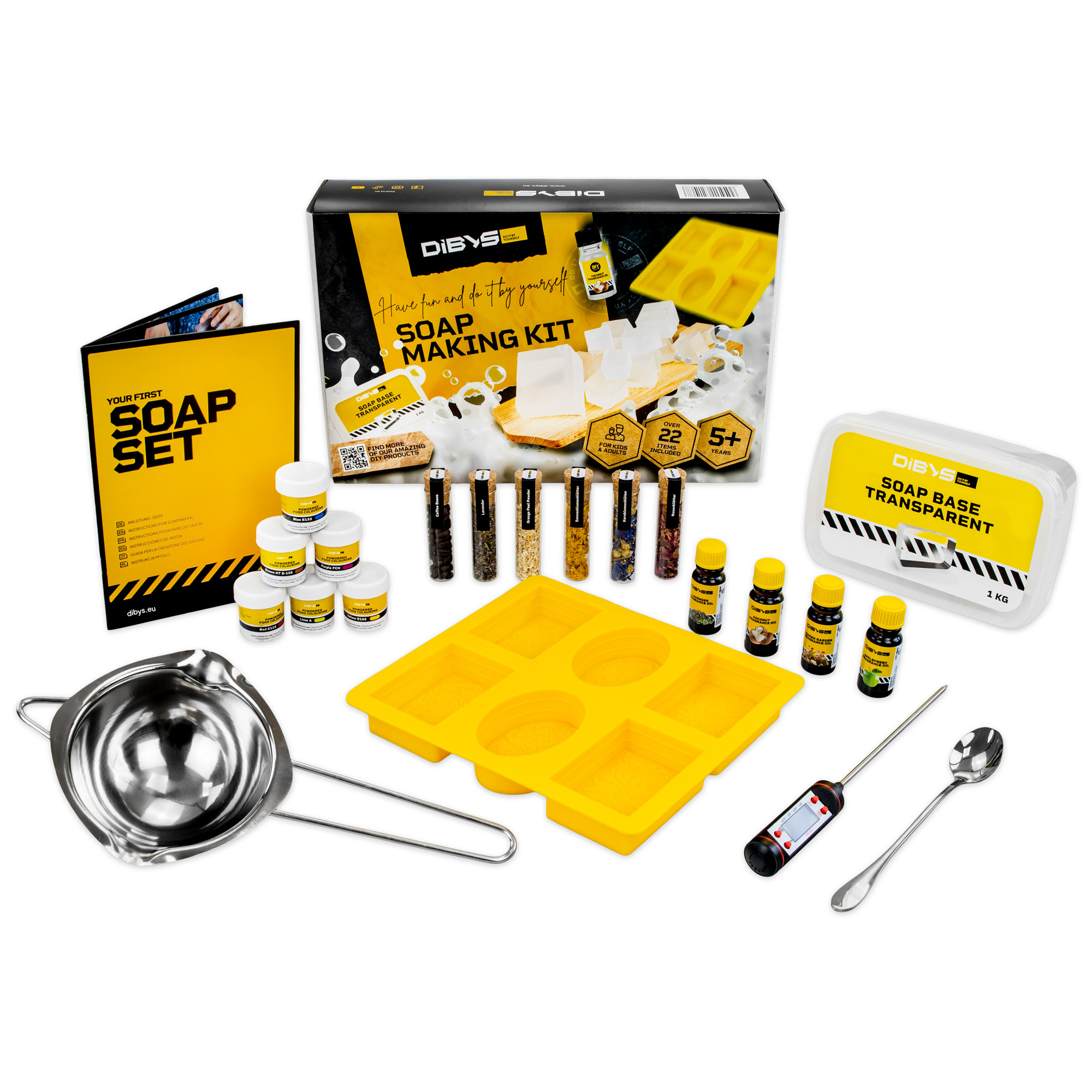 SET ZUM SELBERMACHEN VON SEIFE SEIFENBASIS TRANSPARENT 1 KG
